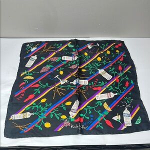 Nicole Miller 1991 for Absolut Vodka 16”
Silk Hand Rolled Edges Scarf